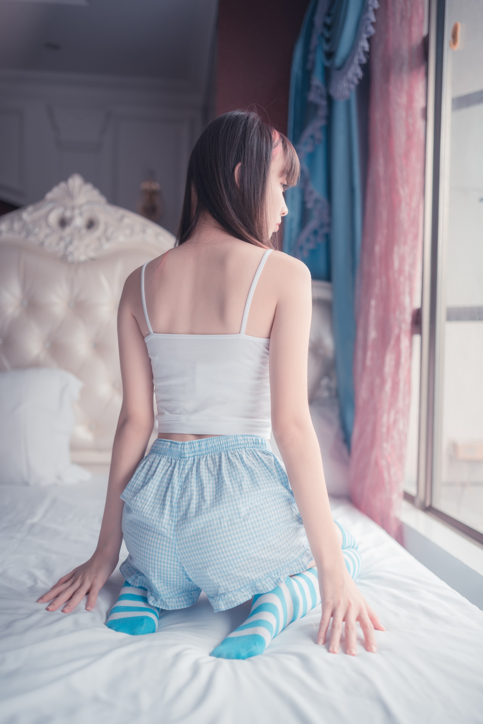 祖木子 - NO.010 蓝白条纹丝袜小可爱 [50P]-XikXak